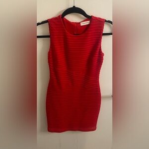 Calvin Klein Red Bodycon Dress